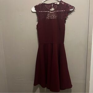 Miami Red Fit and Flare Sleeveless Dress Size XS